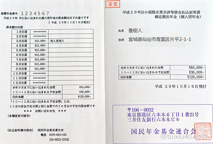 個人 年金 確定 申告