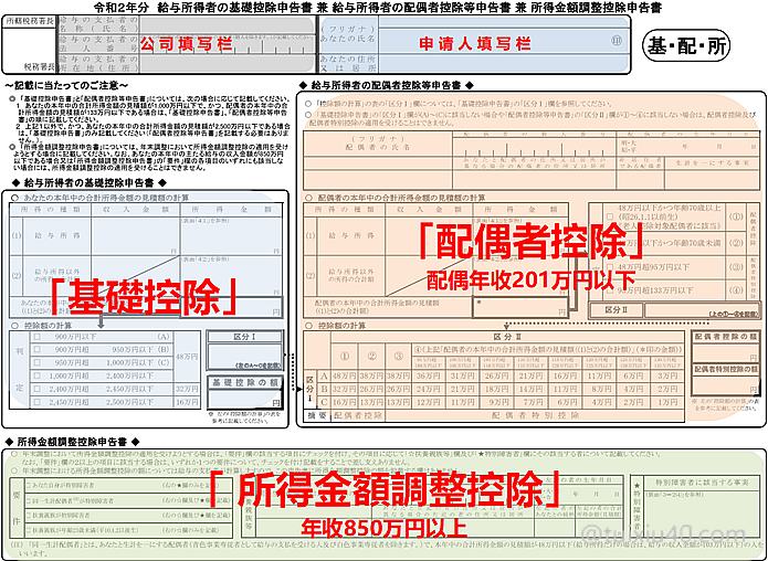 証明 書 調整 控除 年末